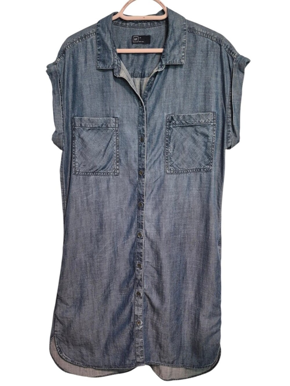 Gap Denim Short Dress Sz L